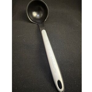 Calphalon Nylon Soup Ladle with Measurement Markings Black Grey Handle
